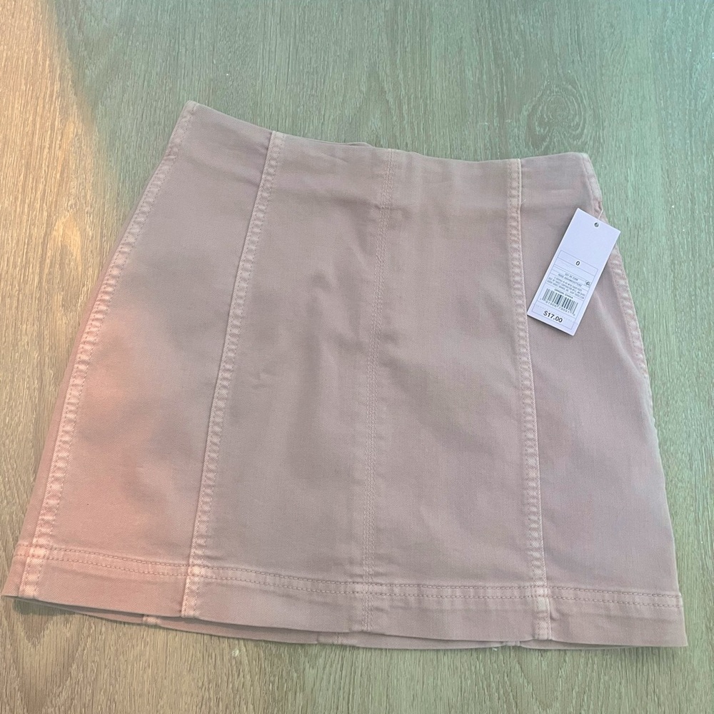 pink wild fable mini skirt, size 0